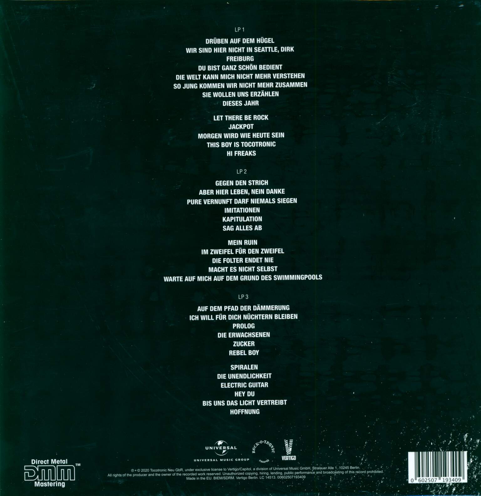 Tocotronic: Sag Alles Ab-Best Of 1994-2020, 3×LP (Vinyl)