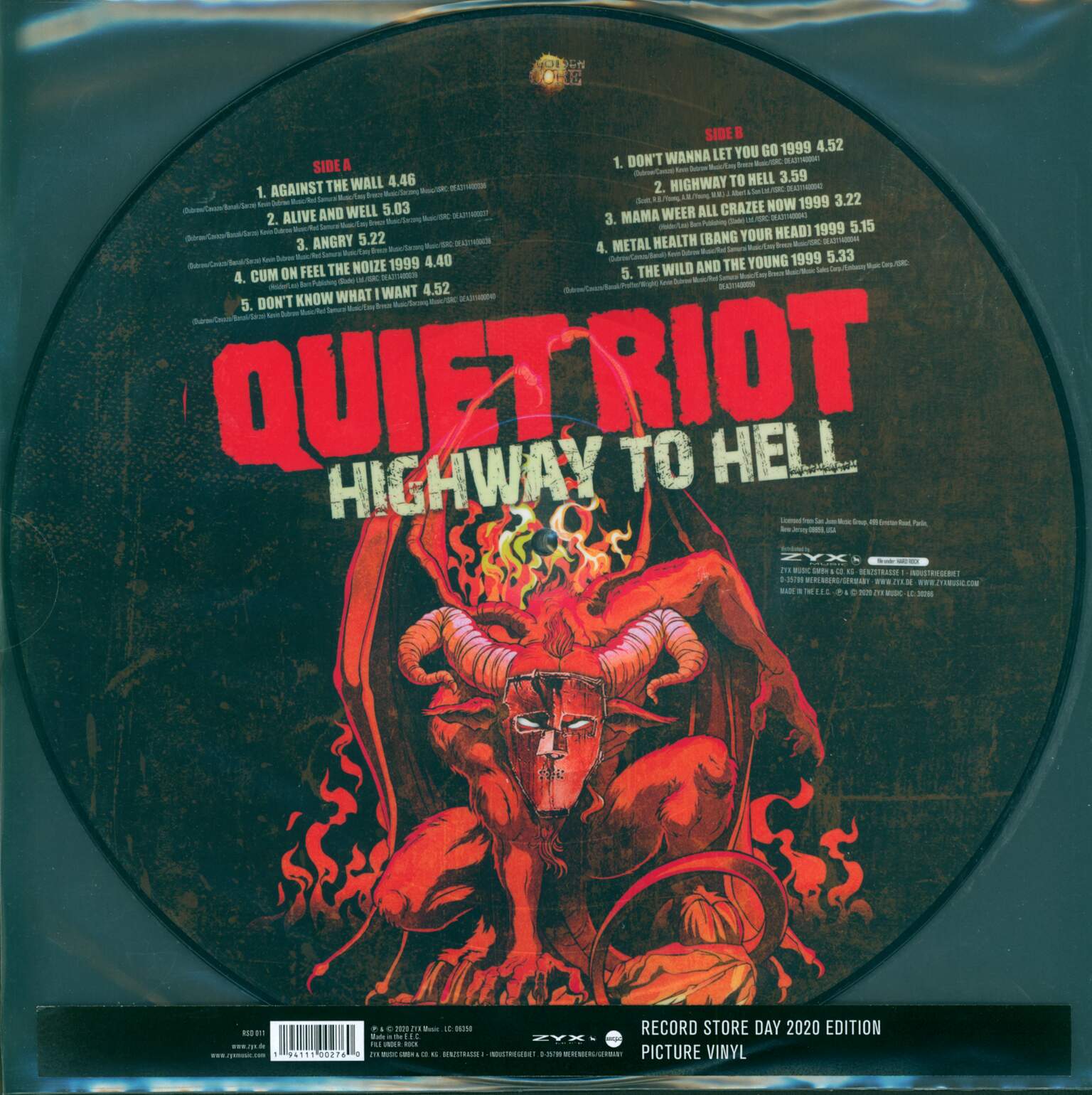 Quiet Riot: Highway To Hell RSD2020, LP (Vinyl)