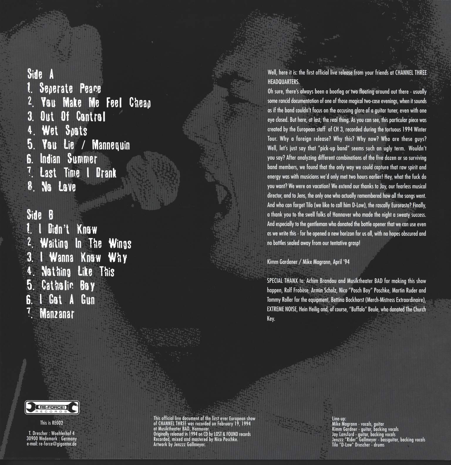 Channel 3: Live!, LP (Vinyl)