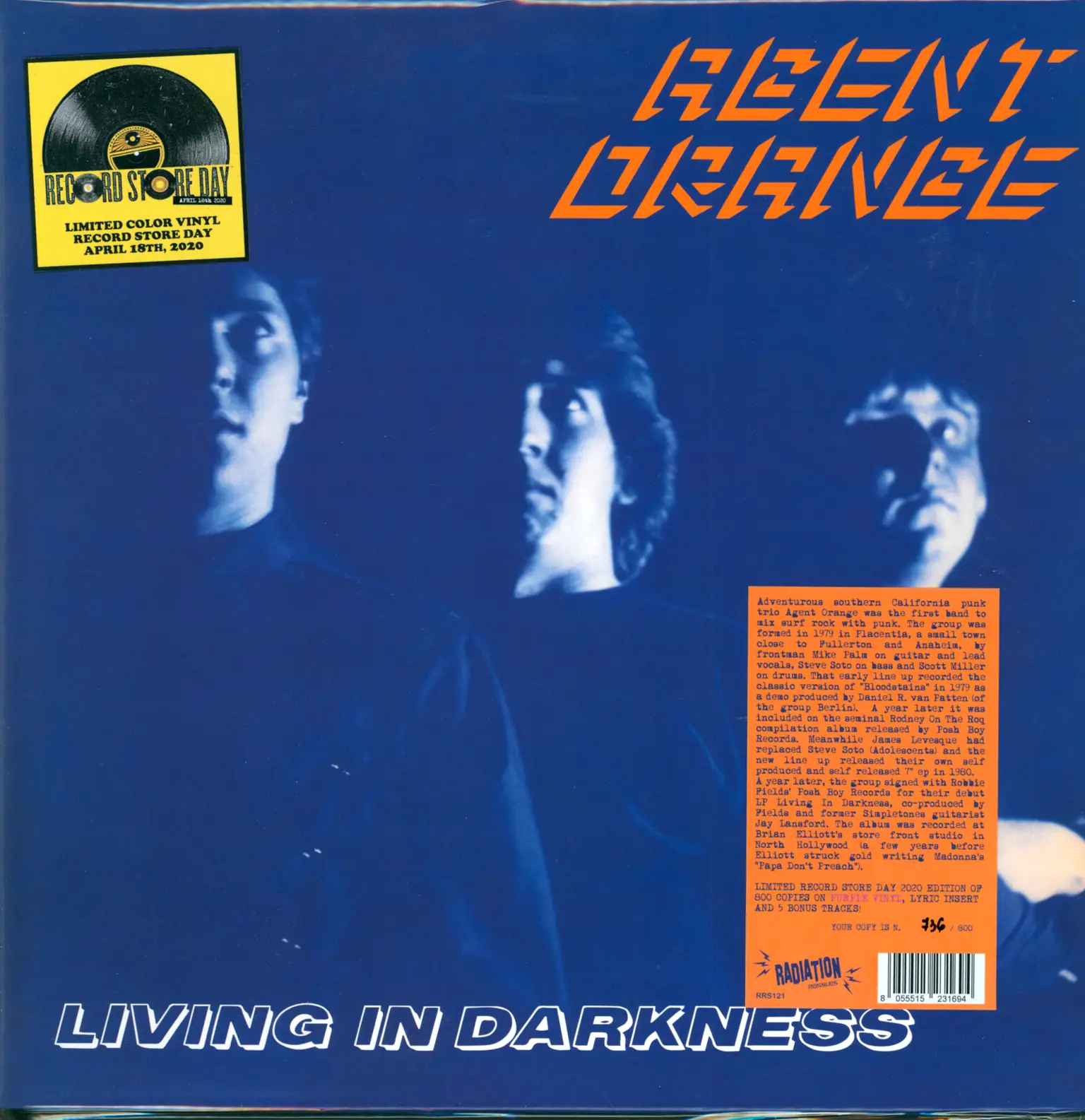 Agent Orange: Living In Darkness, LP (Vinyl)
