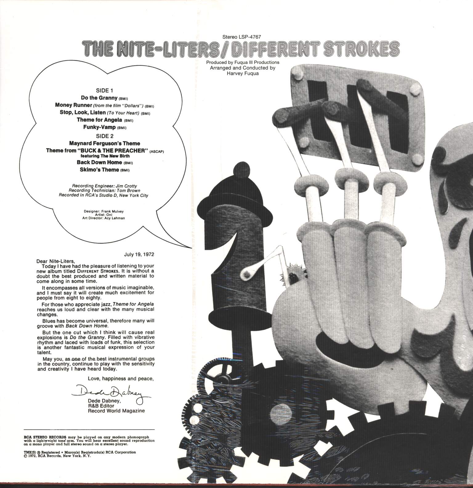 The Nite-Liters: Different Strokes, LP (Vinyl)