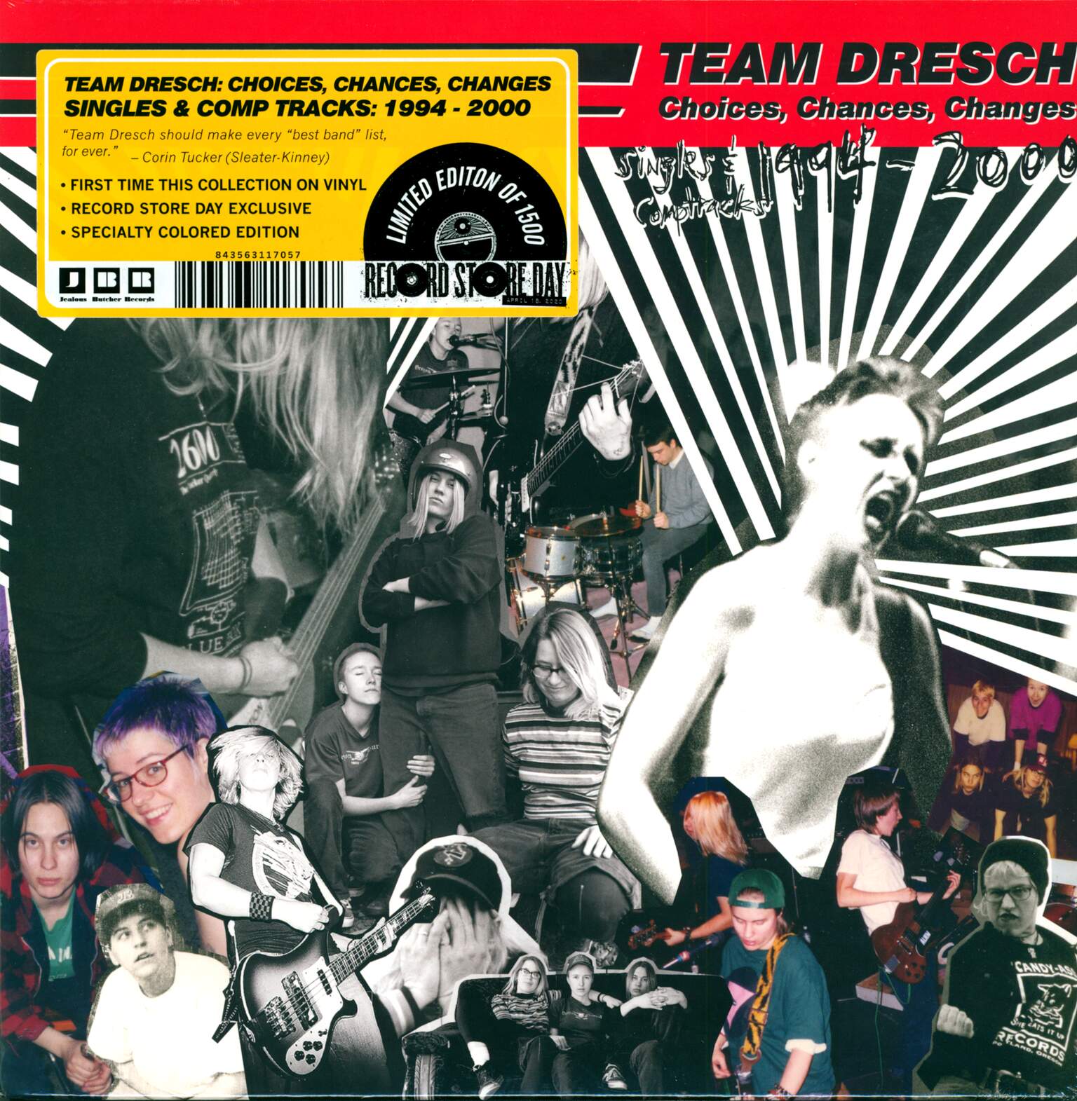 Team Dresch: Choices, Chances, Changes: Singles & Comptracks 1994-2000, LP (Vinyl)