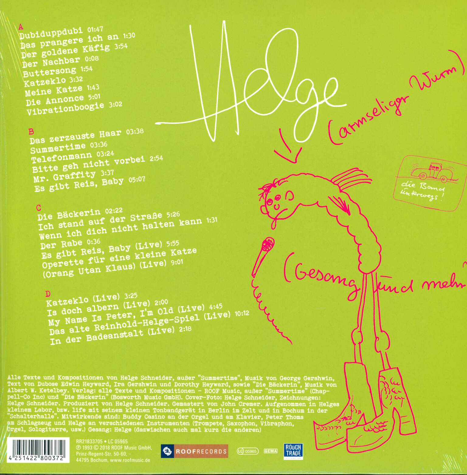 Helge Schneider & Hardcore: Es Gibt Reis, Baby, 2×LP (Vinyl)