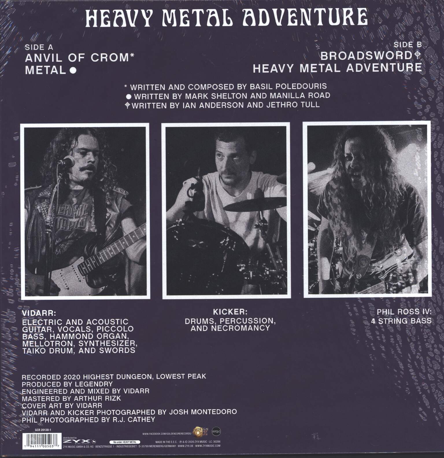Legendry: Heavy Metal Adventure, 12" Maxi Single (Vinyl)