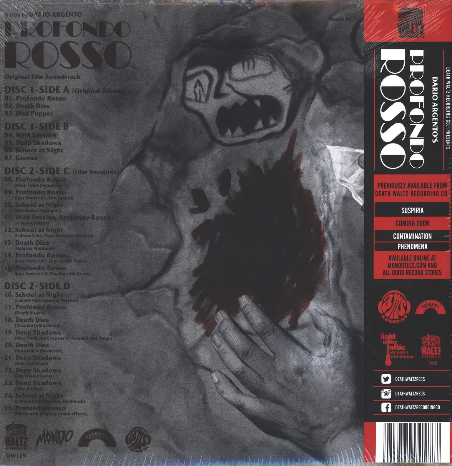 Goblin: Profondo Rosso (Original Film Soundtrack), 2×LP (Vinyl)