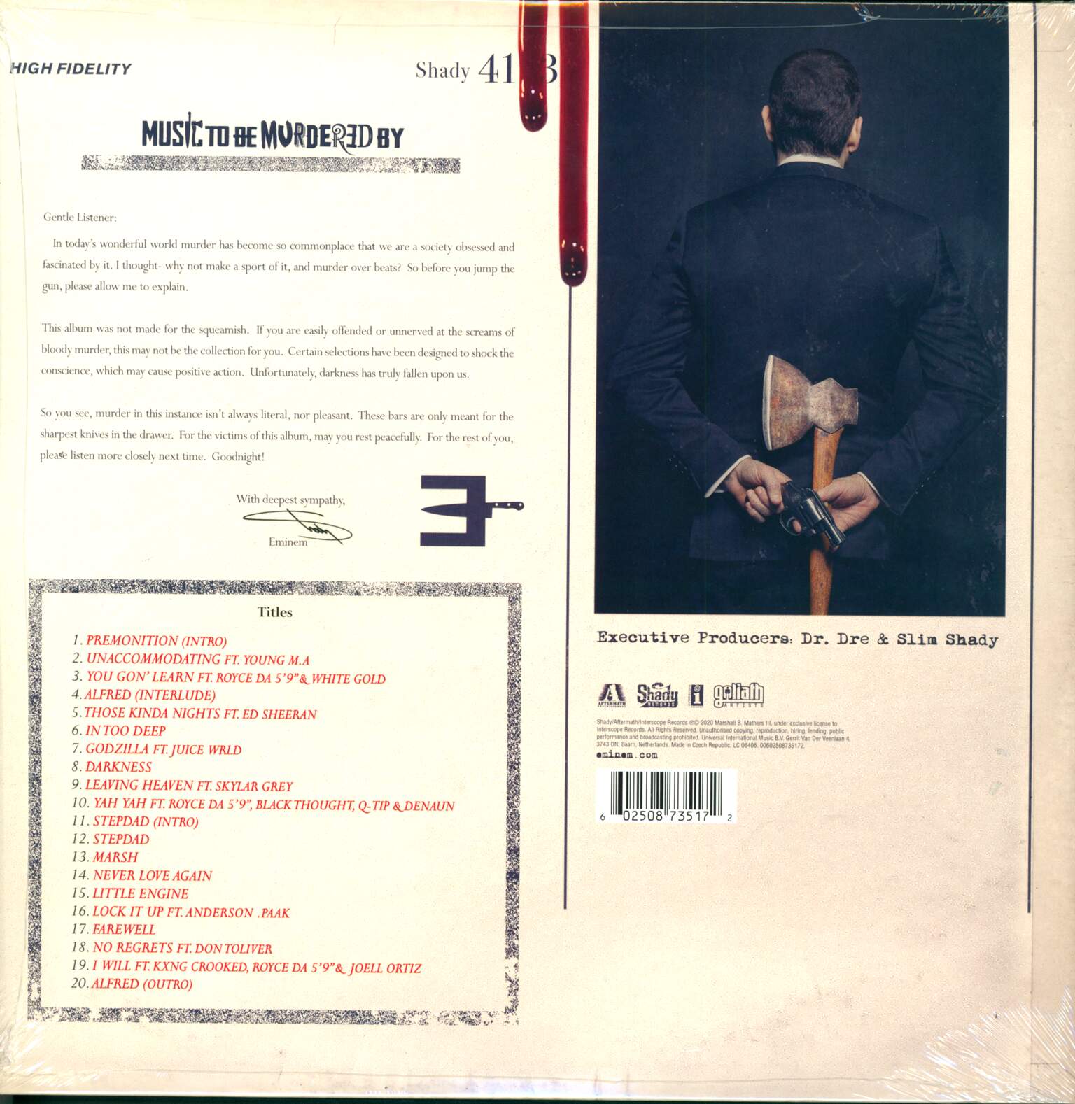 Eminem: Music To Be Murdered By, 2×LP (Vinyl)
