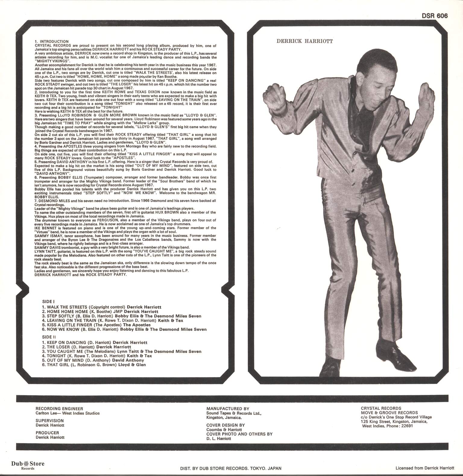 Derrick Harriott: Rock Steady Party, LP (Vinyl)