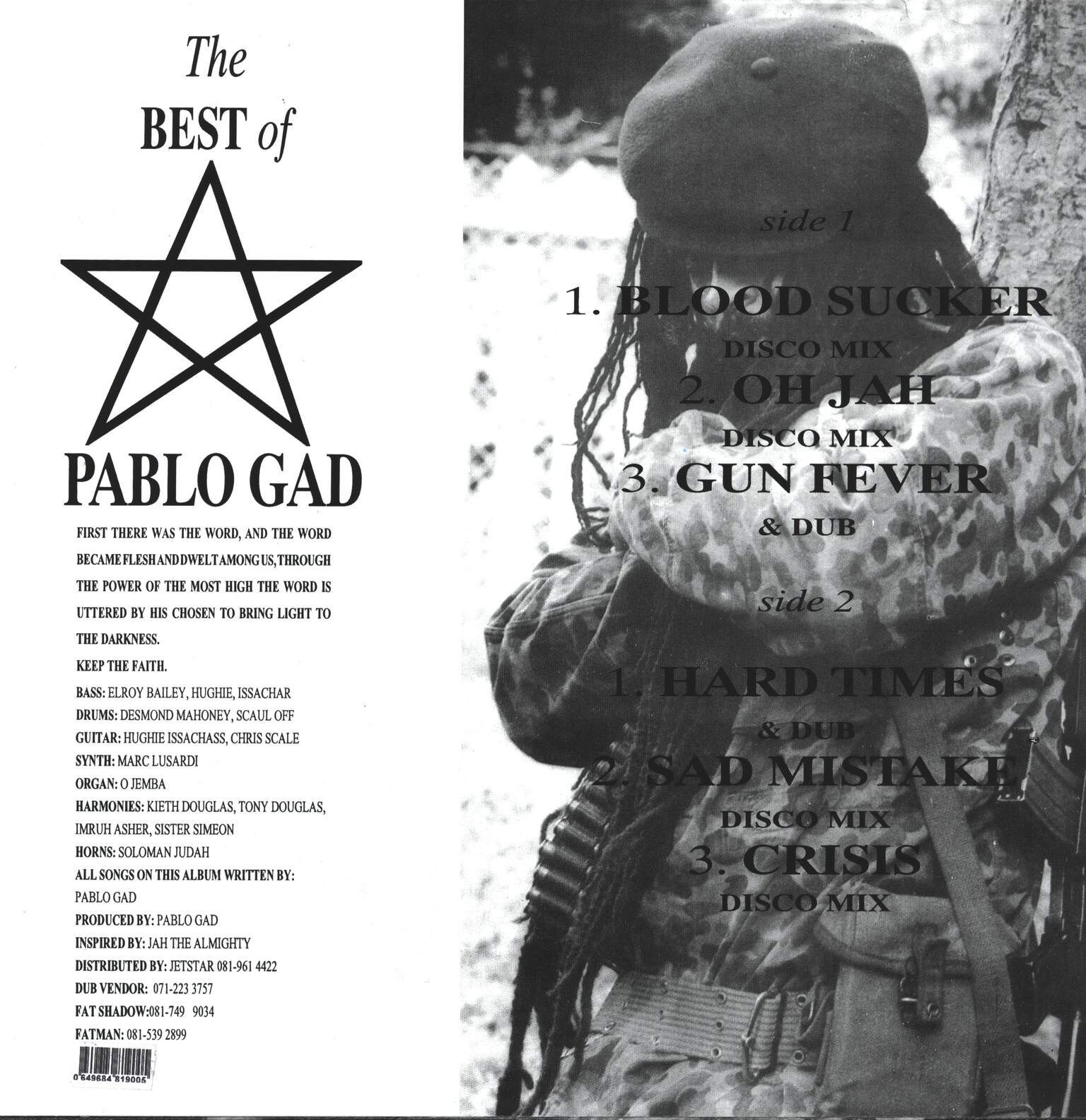 Pablo Gad: The Best Of Pablo Gad, LP (Vinyl)
