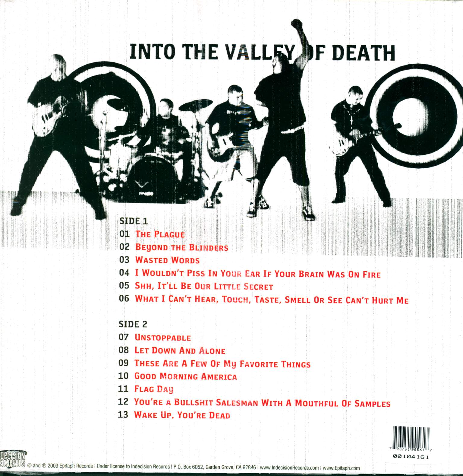 Death By Stereo: Into The Valley Of Death, LP (Vinyl)
