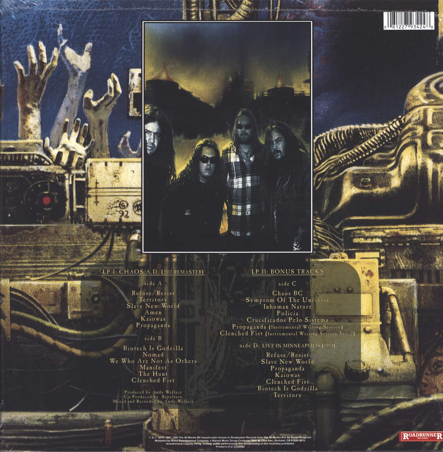 Sepultura: Chaos A.D., LP (Vinyl)