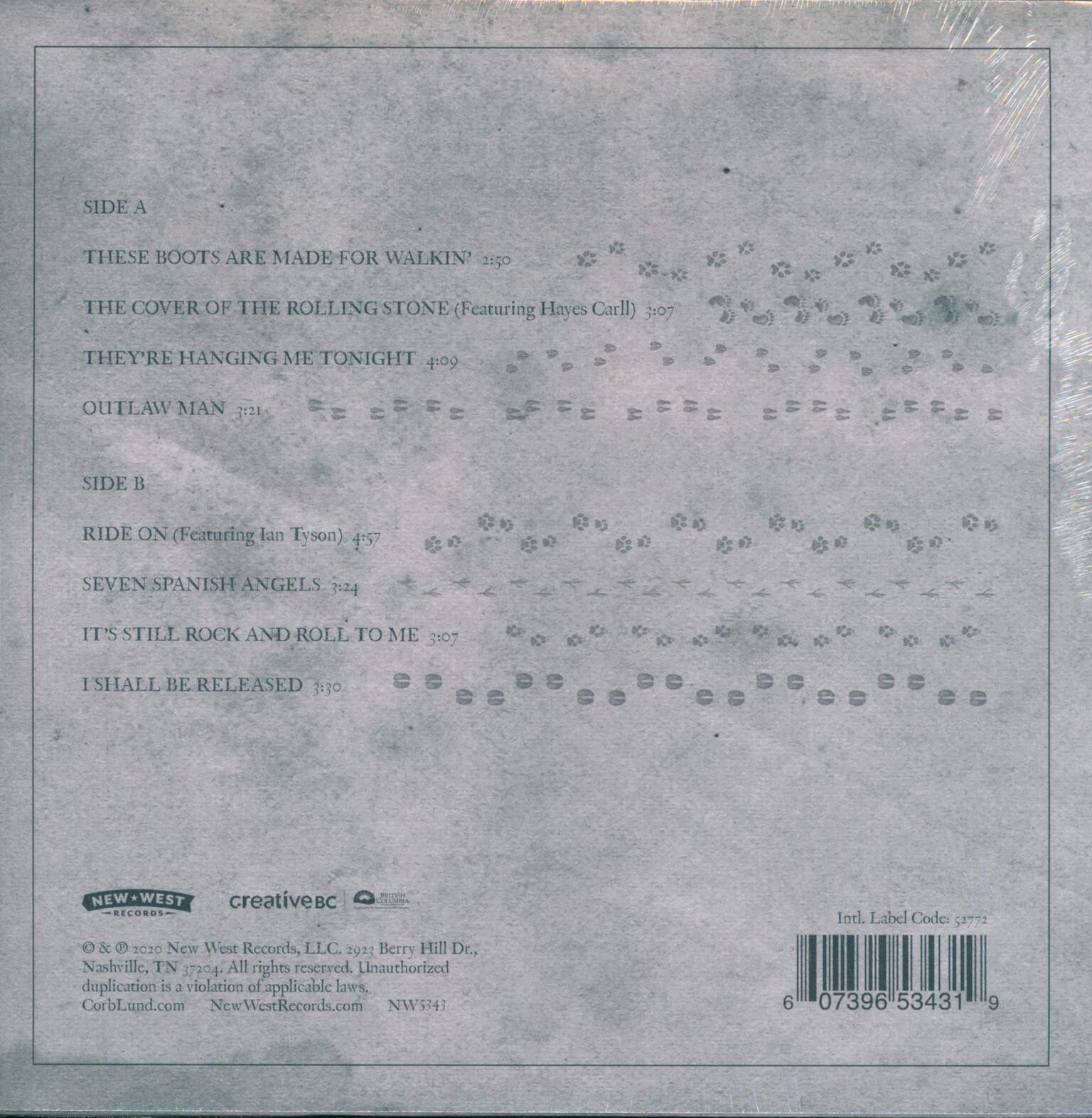 Corb Lund: Cover Your Tracks, 12" Maxi Single (Vinyl)