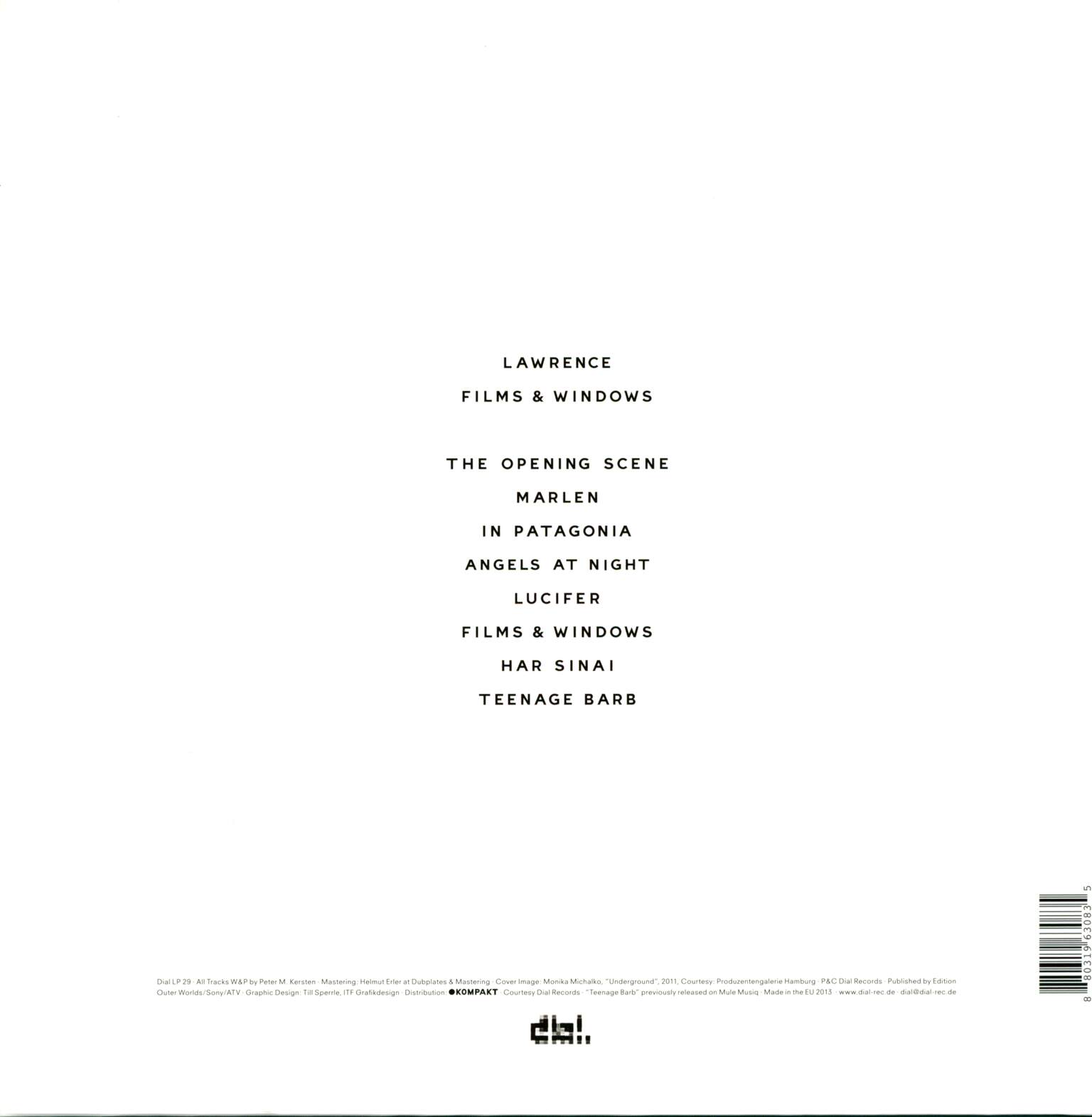 Lawrence: Films & Windows, 2×12" Maxi Single (Vinyl)