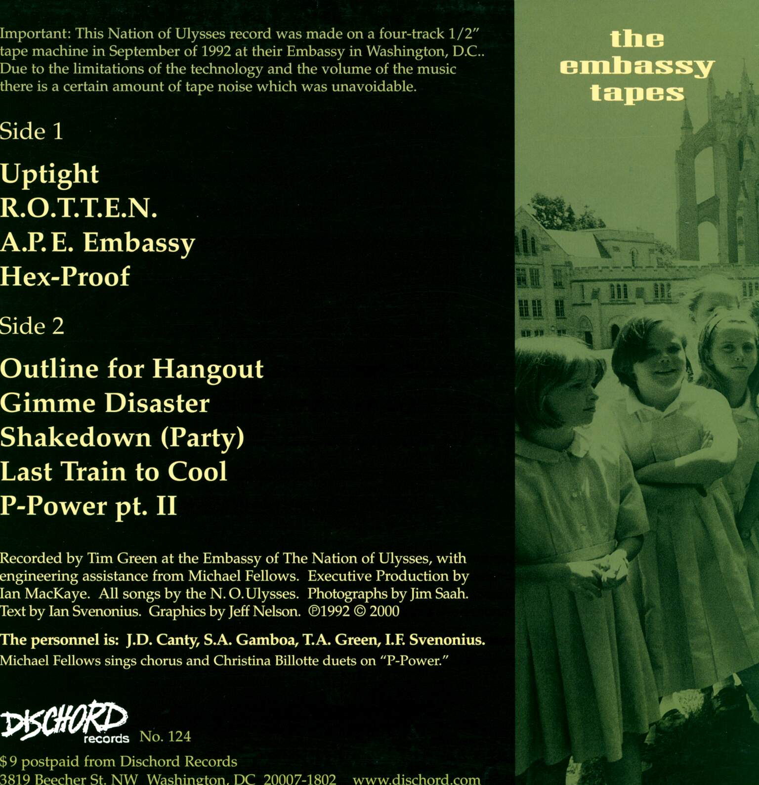 The Nation Of Ulysses: The Embassy Tapes, LP (Vinyl)