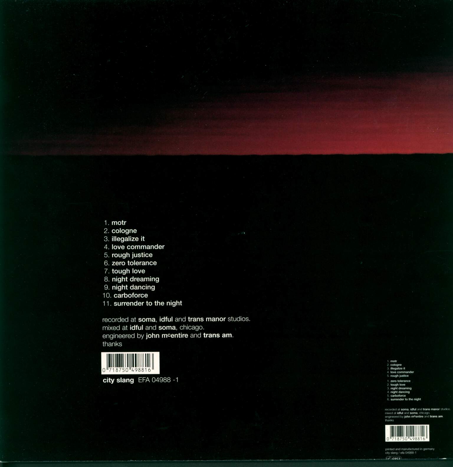 Trans Am: Surrender To The Night, LP (Vinyl)