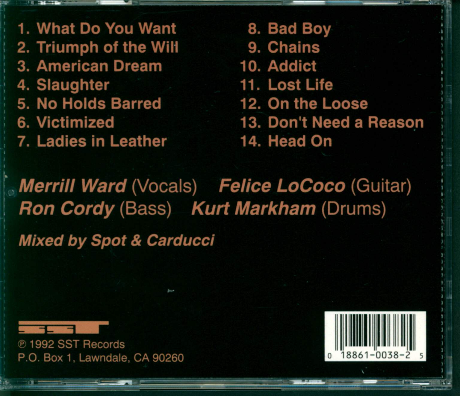Overkill: Triumph Of The Will, CD