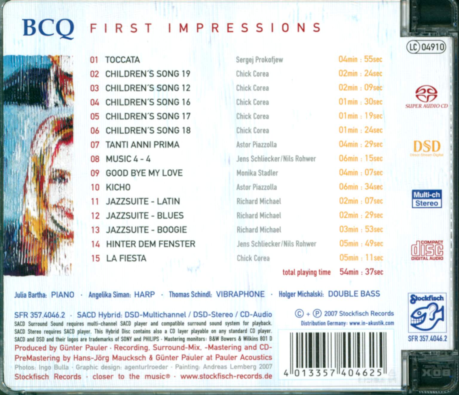 Blue Chamber Quartet: First Impressions, CD