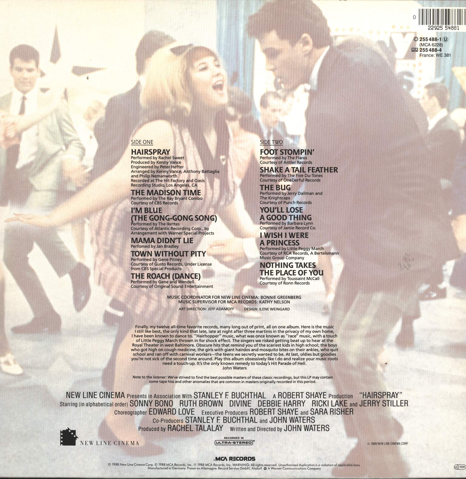 Various: Hairspray (Original Motion Picture Soundtrack), LP (Vinyl)