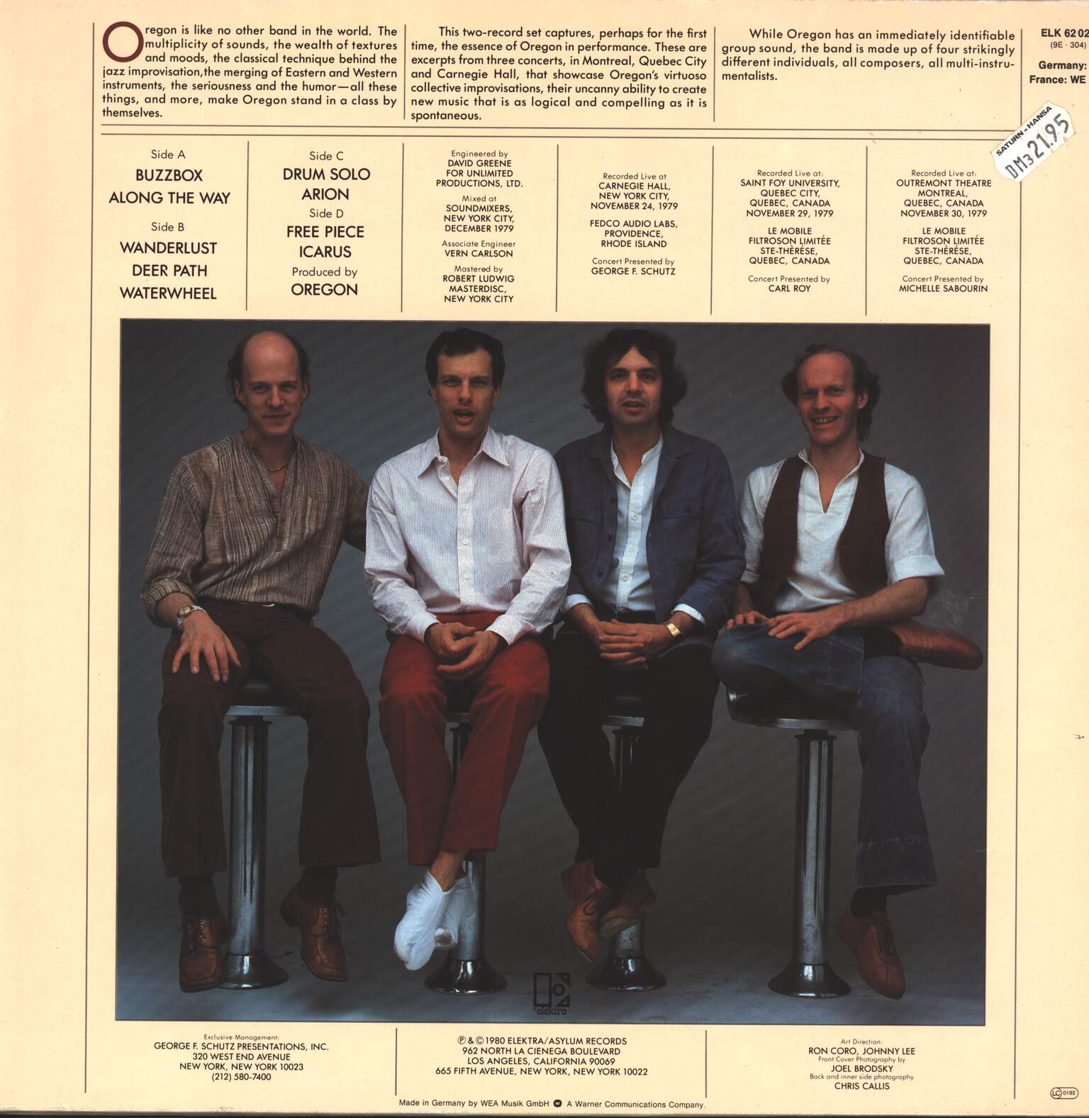 Oregon: In Performance, 2×LP (Vinyl)