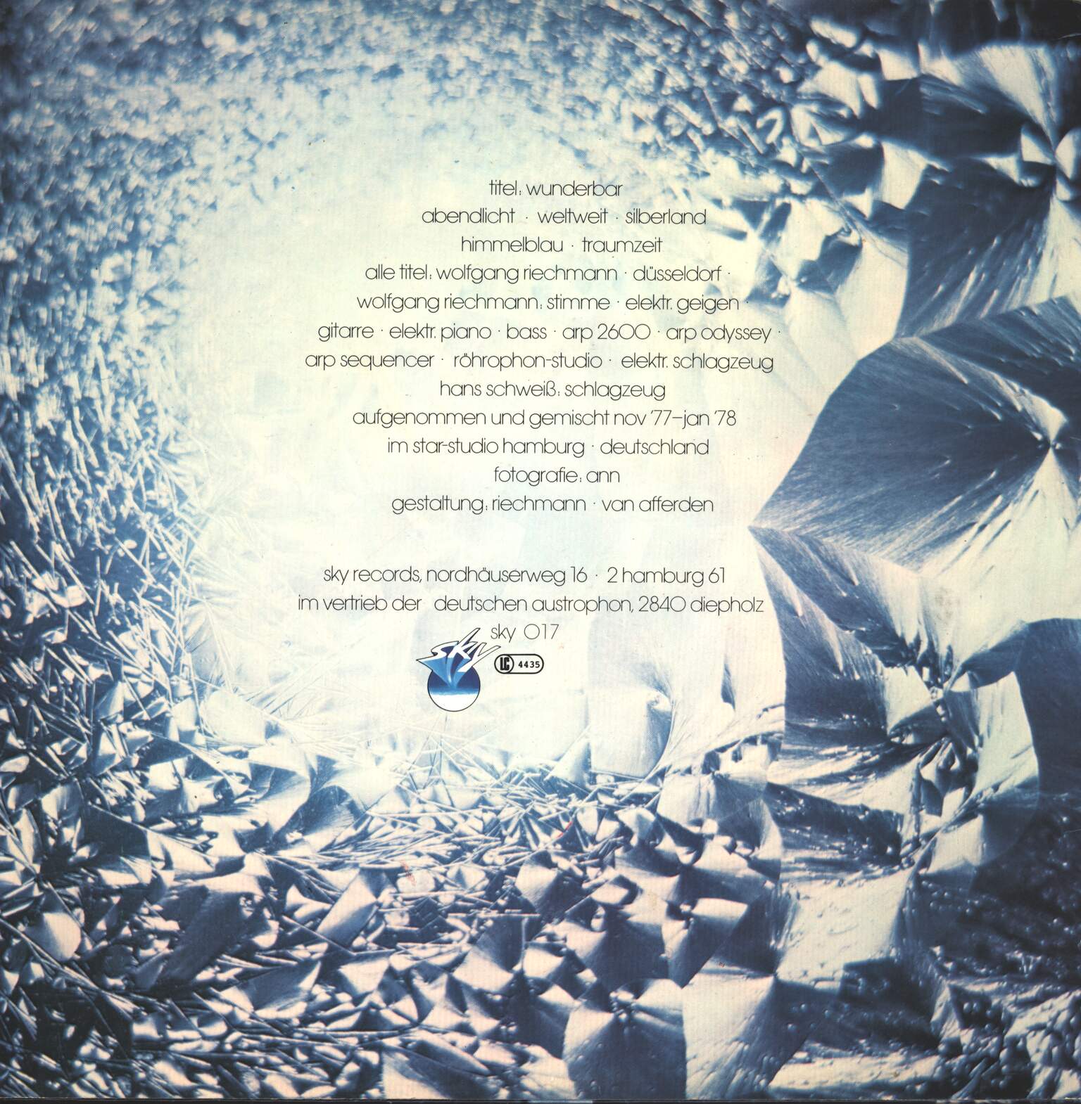 Wolfgang Riechmann: Wunderbar, LP (Vinyl)