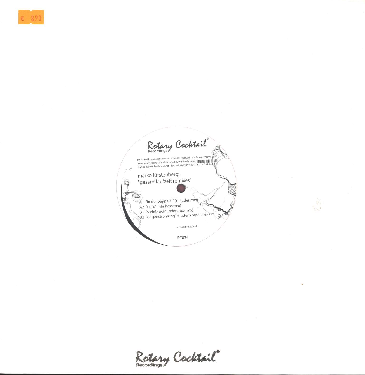 Marko Fürstenberg: Gesamtlaufzeit Remixes, 12" Maxi Single (Vinyl)