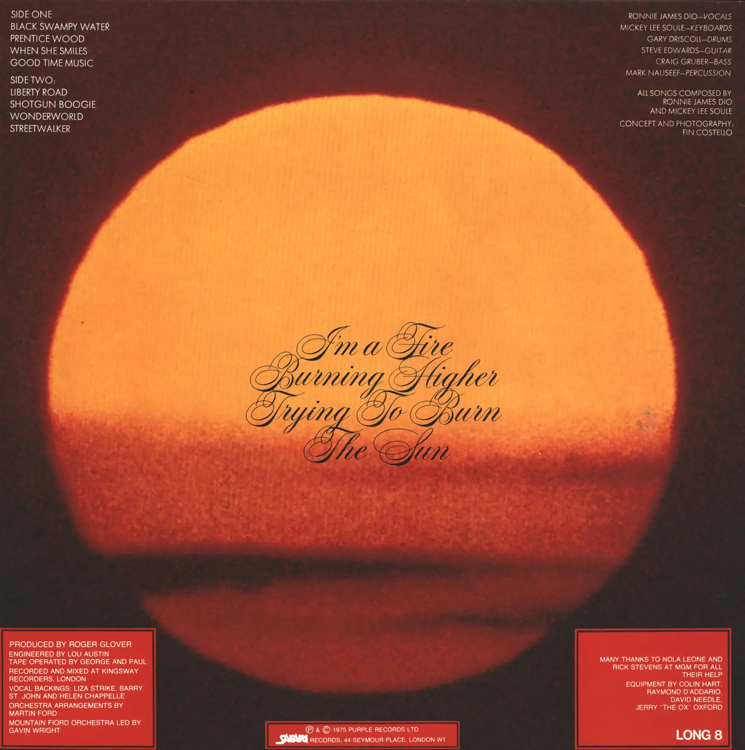 ELF: Trying To Burn The Sun, LP (Vinyl)