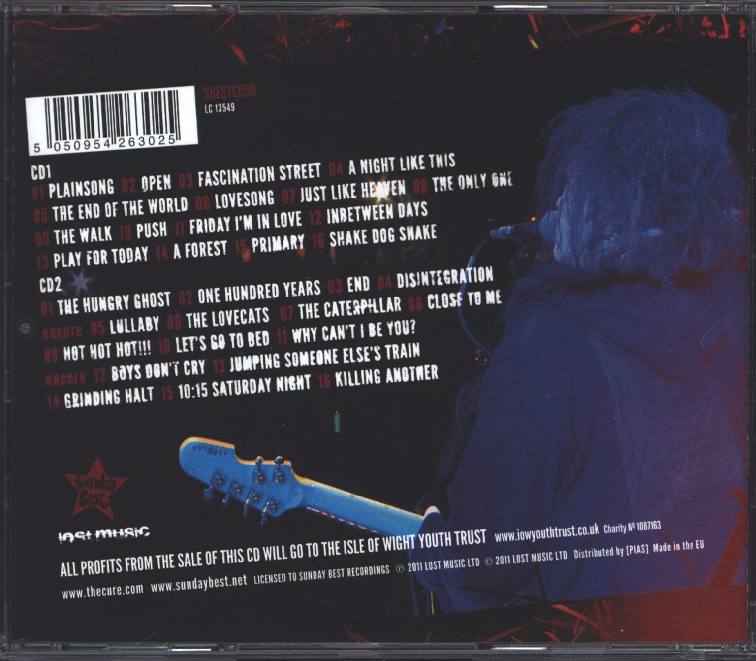 The Cure: Bestival Live 2011, 2×CD
