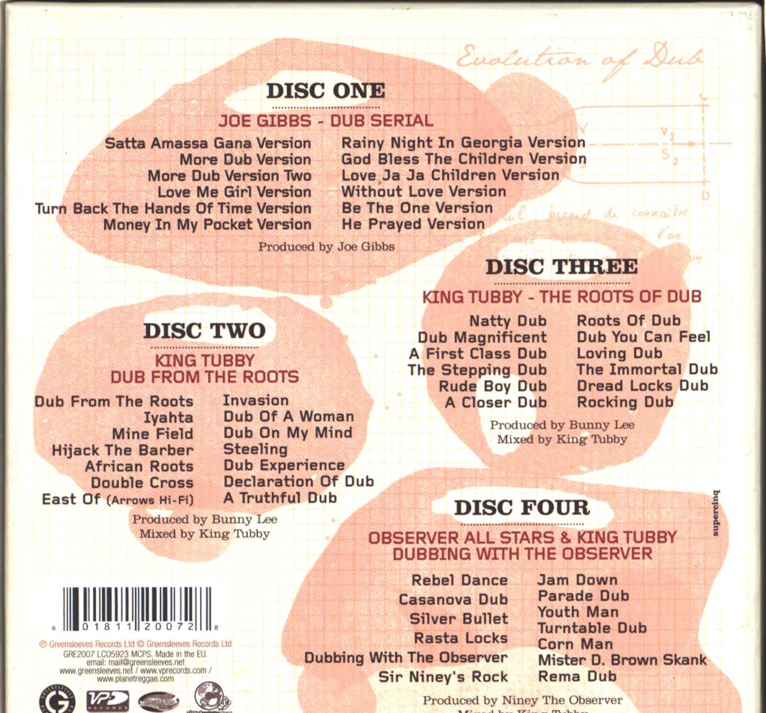 Various: Evolution Of Dub Volume 1 (The Origin Of The Species), 4×CD