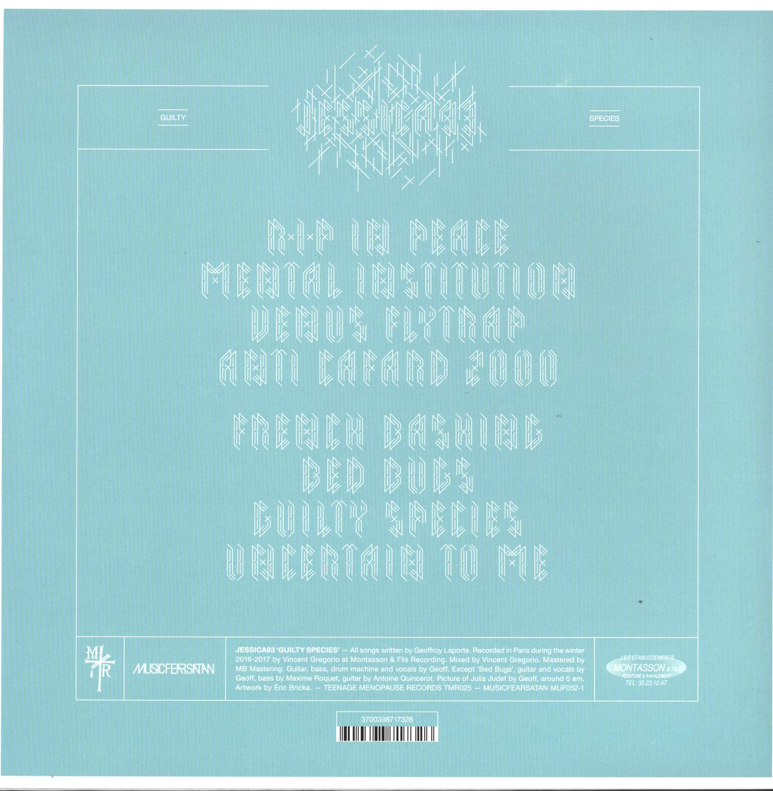 Jessica 93: Guilty Species, LP (Vinyl)