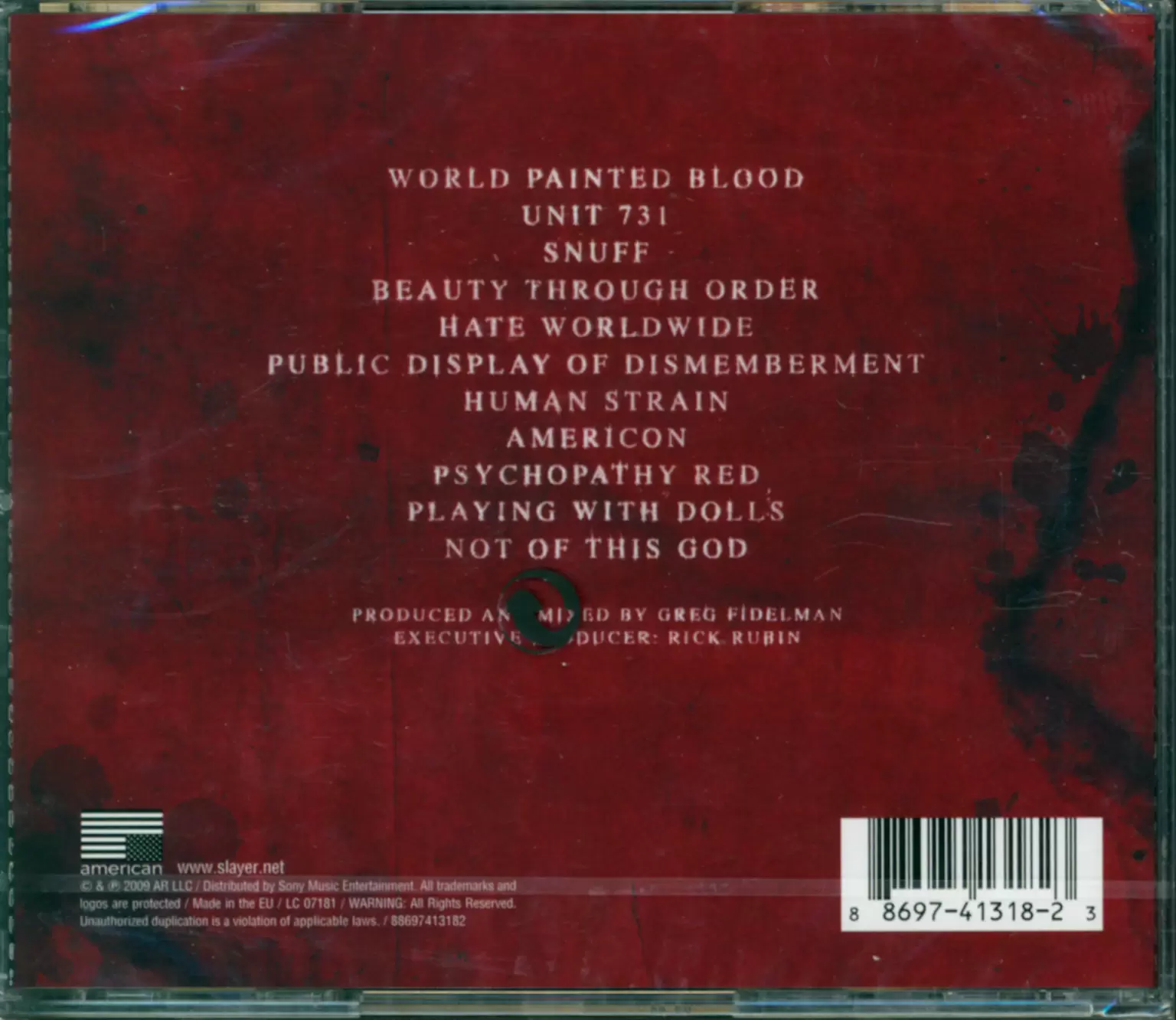 Slayer: World Painted Blood, CD