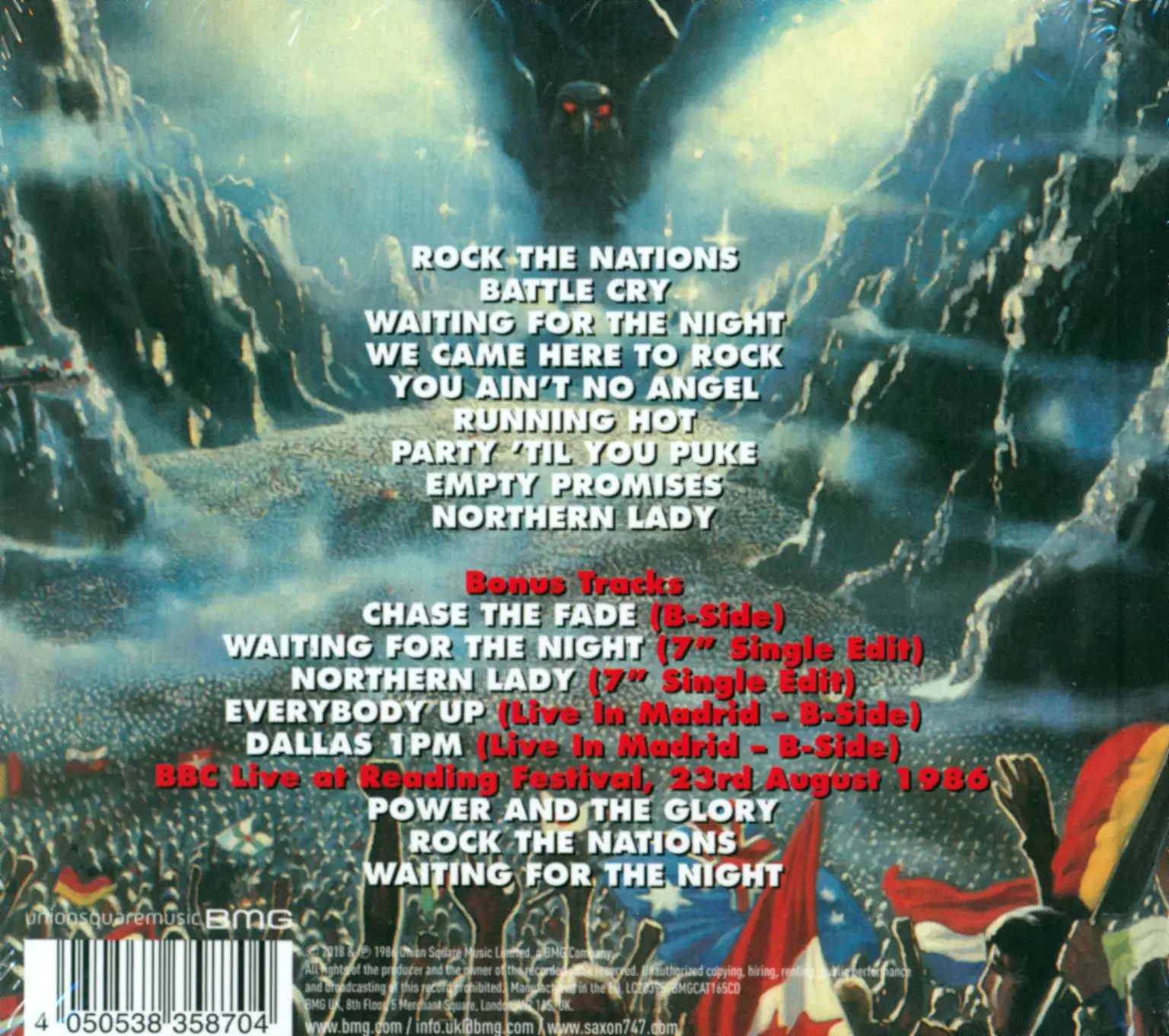 Saxon: Rock The Nations, CD