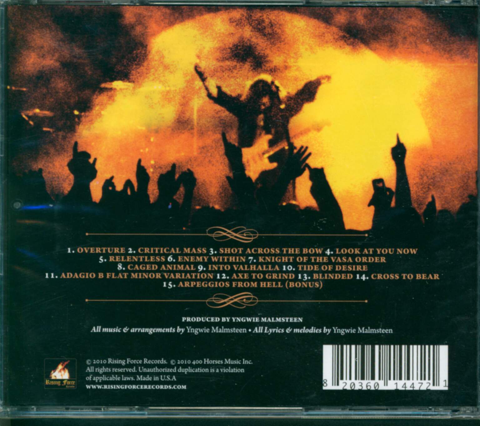 Yngwie Malmsteen: Relentless, CD