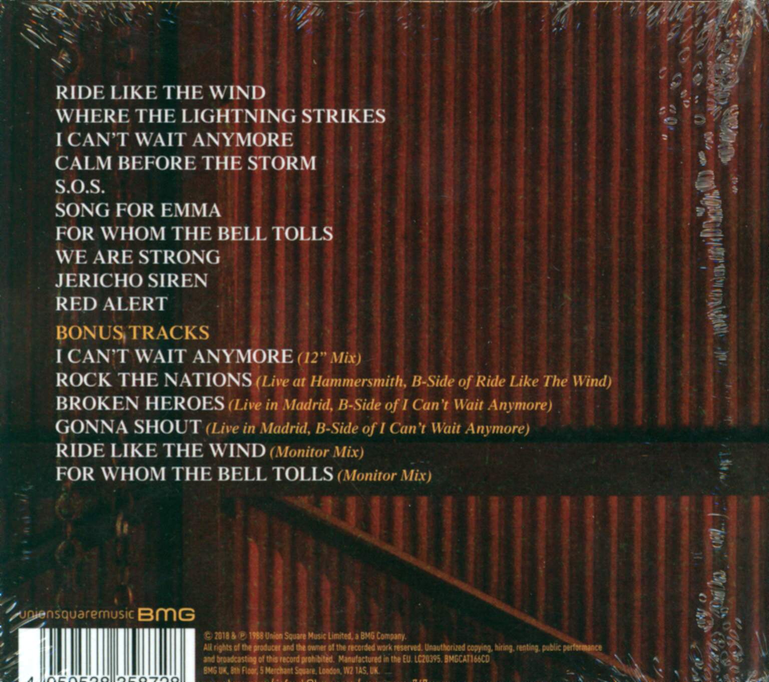 Saxon: Destiny, CD