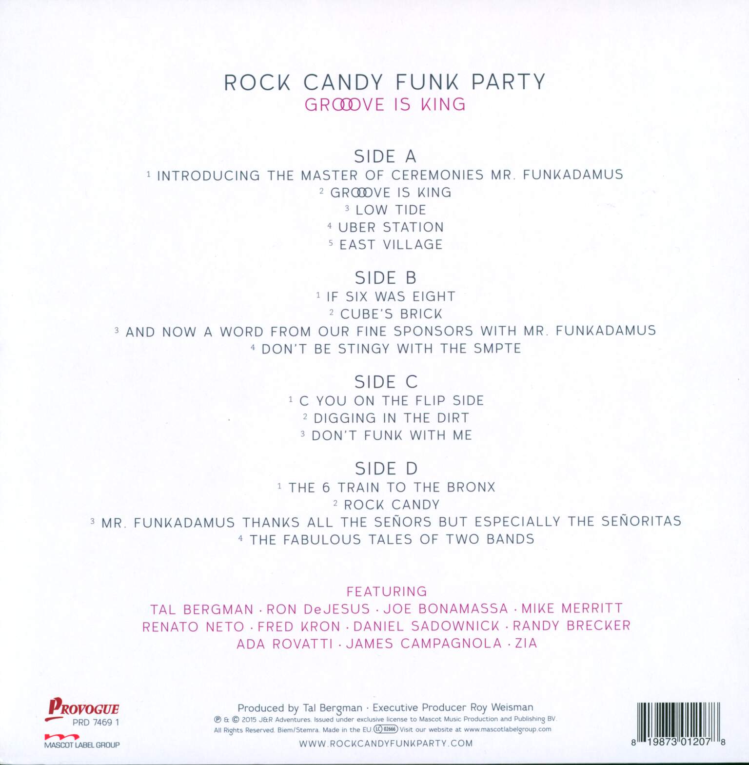 Rock Candy Funk Party: Groove Is King, 2×LP (Vinyl)