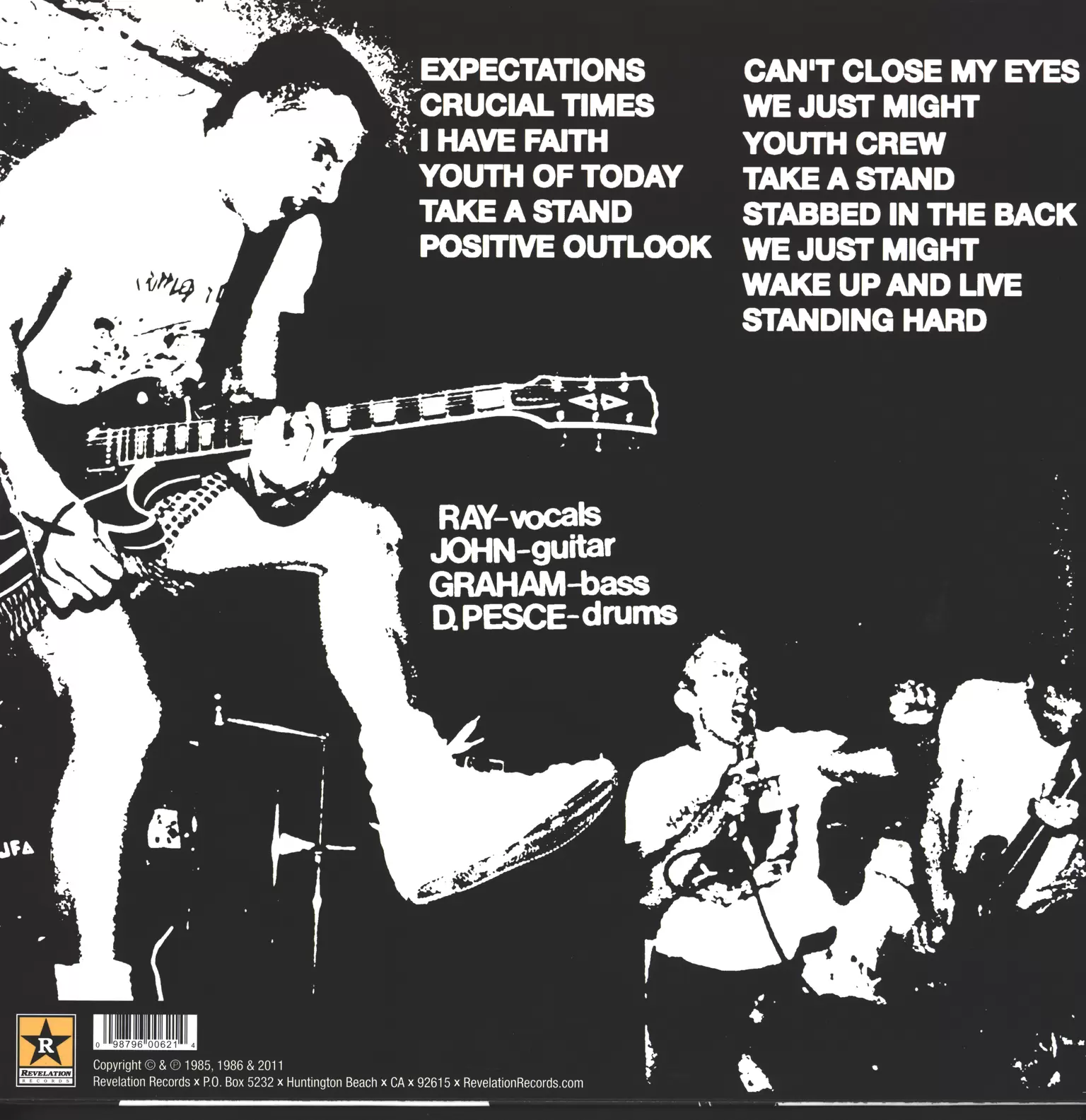 Youth Of Today: Can't Close My Eyes, LP (Vinyl)