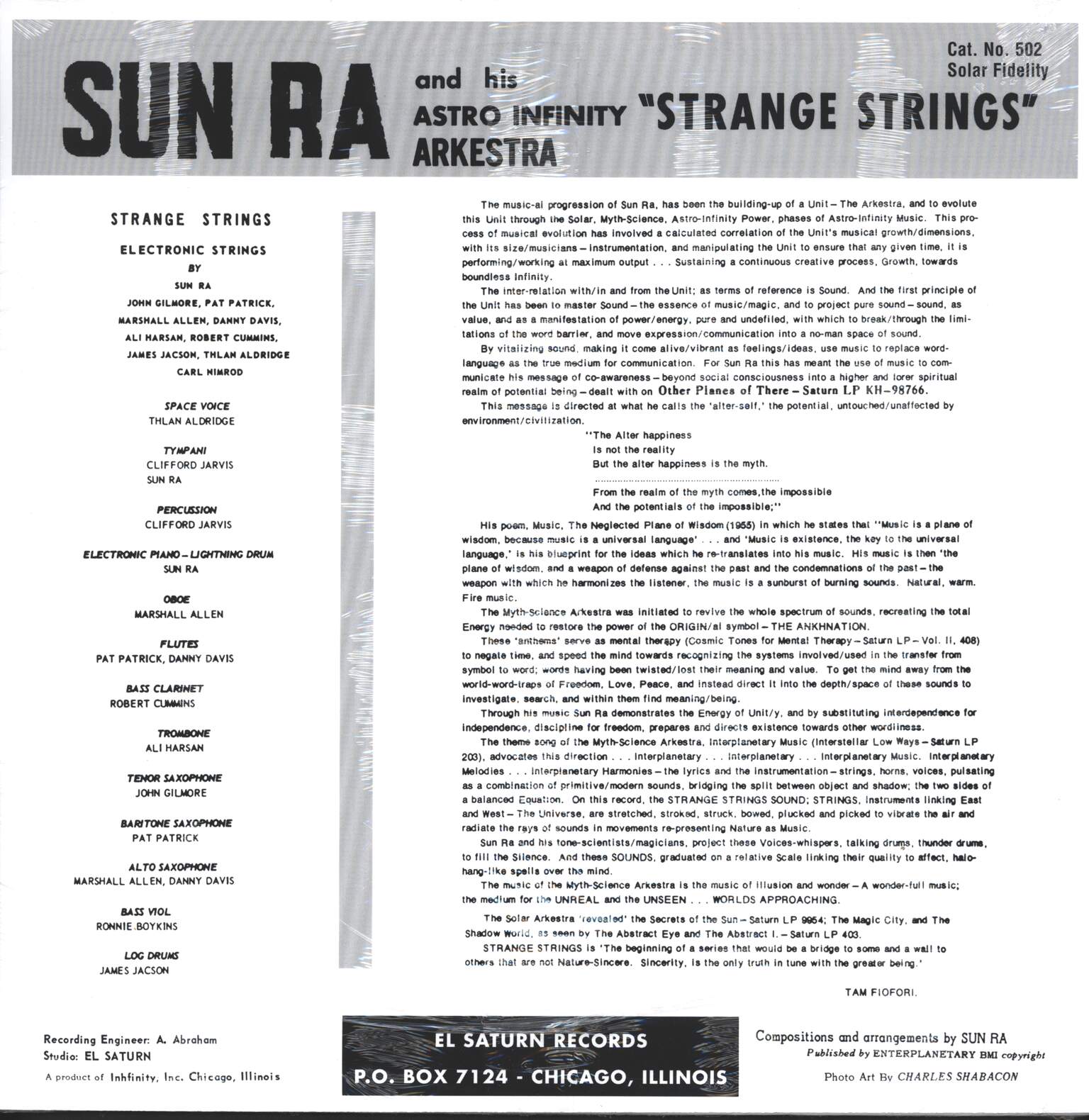 The Sun Ra Arkestra: Strange Strings, LP (Vinyl)
