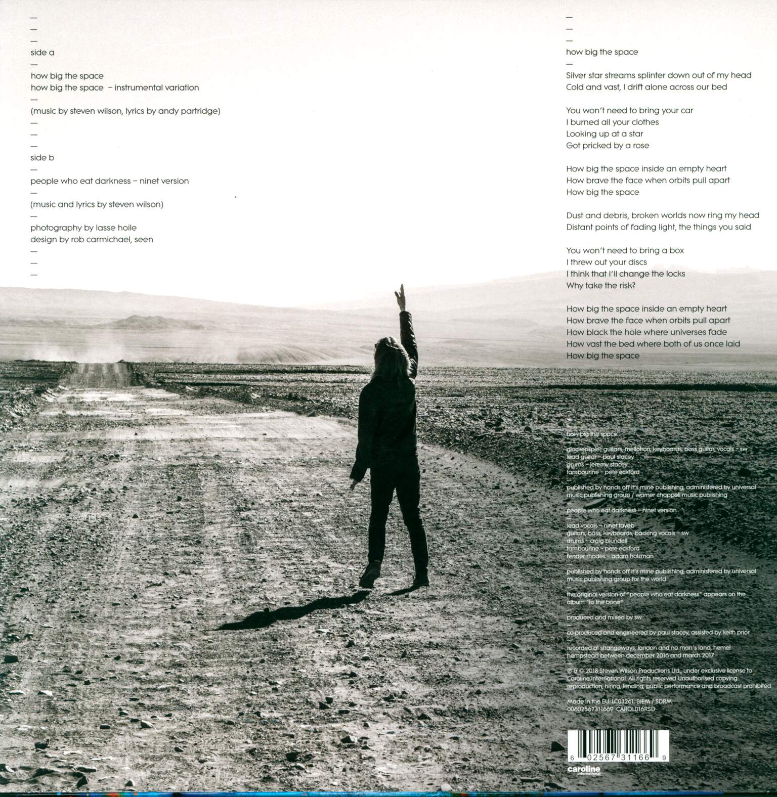Steven Wilson: How Big The Space, 12" Maxi Single (Vinyl)