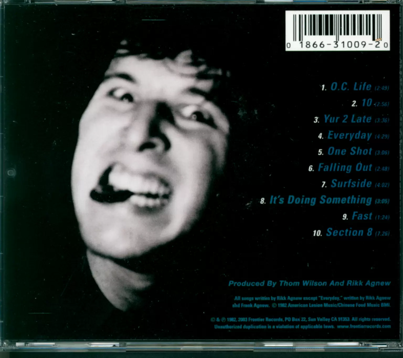 Rikk Agnew: All By Myself, CD