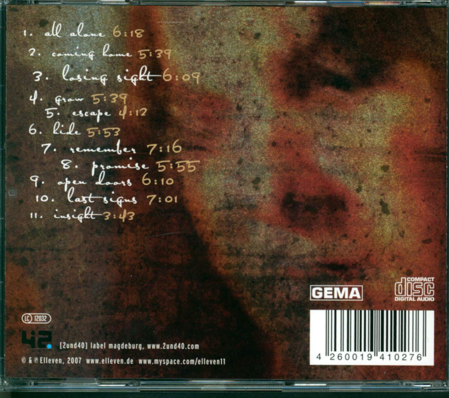 Elleven: Insight, CD