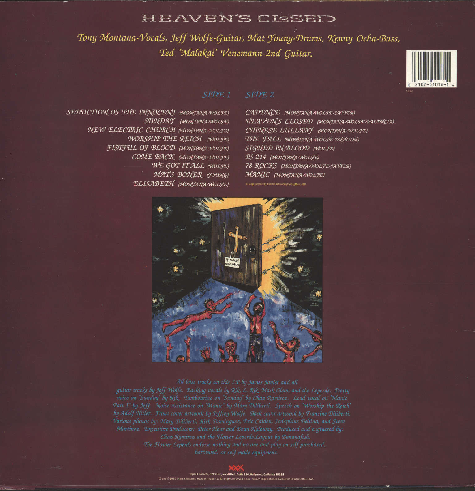 Flower Leperds: Heaven's Closed, LP (Vinyl)
