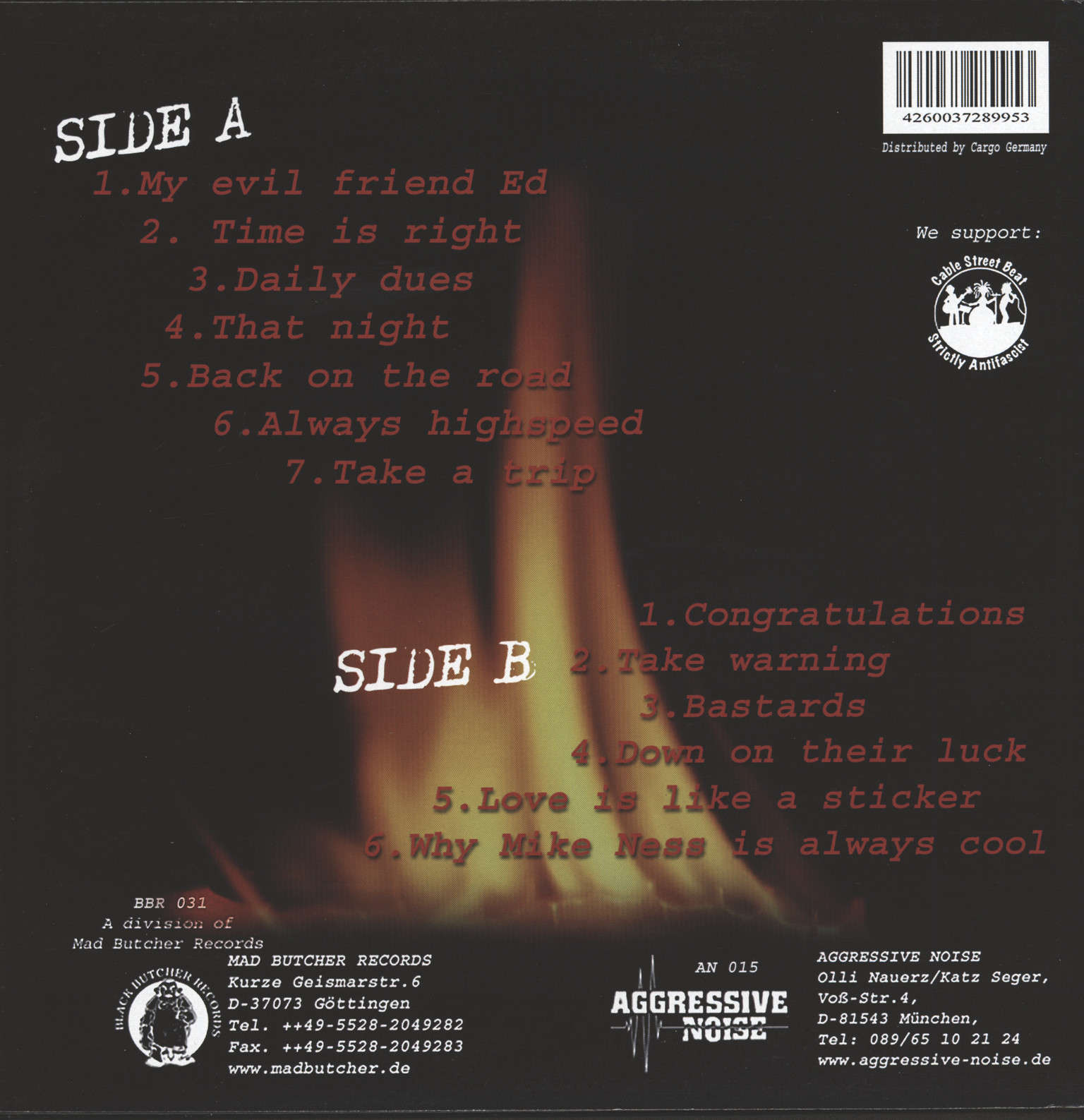 Baboonz: Take Warning, 1×LP (Vinyl)