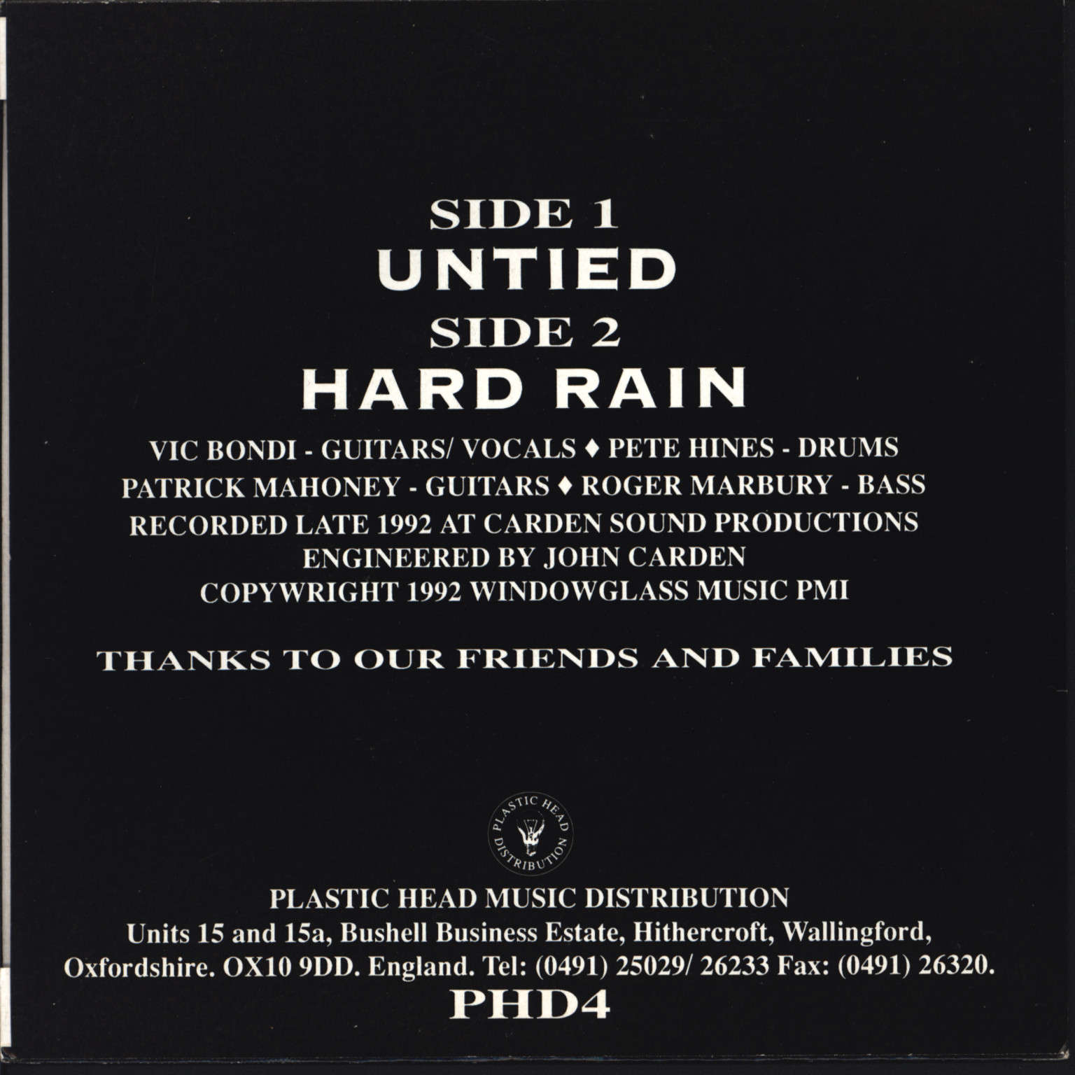 Alloy: Untied / Hard Rain, 1×7" Single (Vinyl)