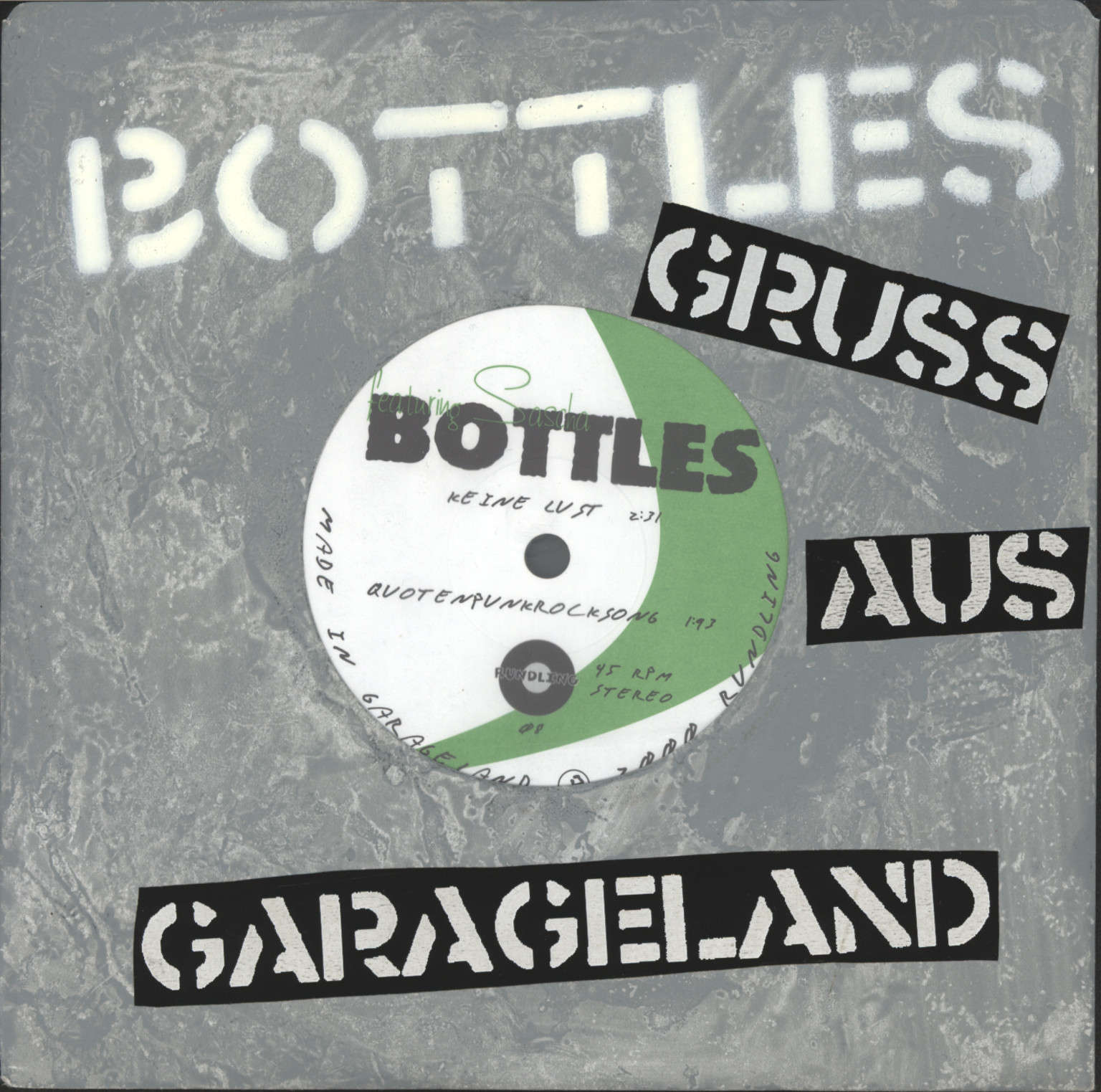 Bottles: Gruss Aus Garagenland, 1×7" Single (Vinyl)