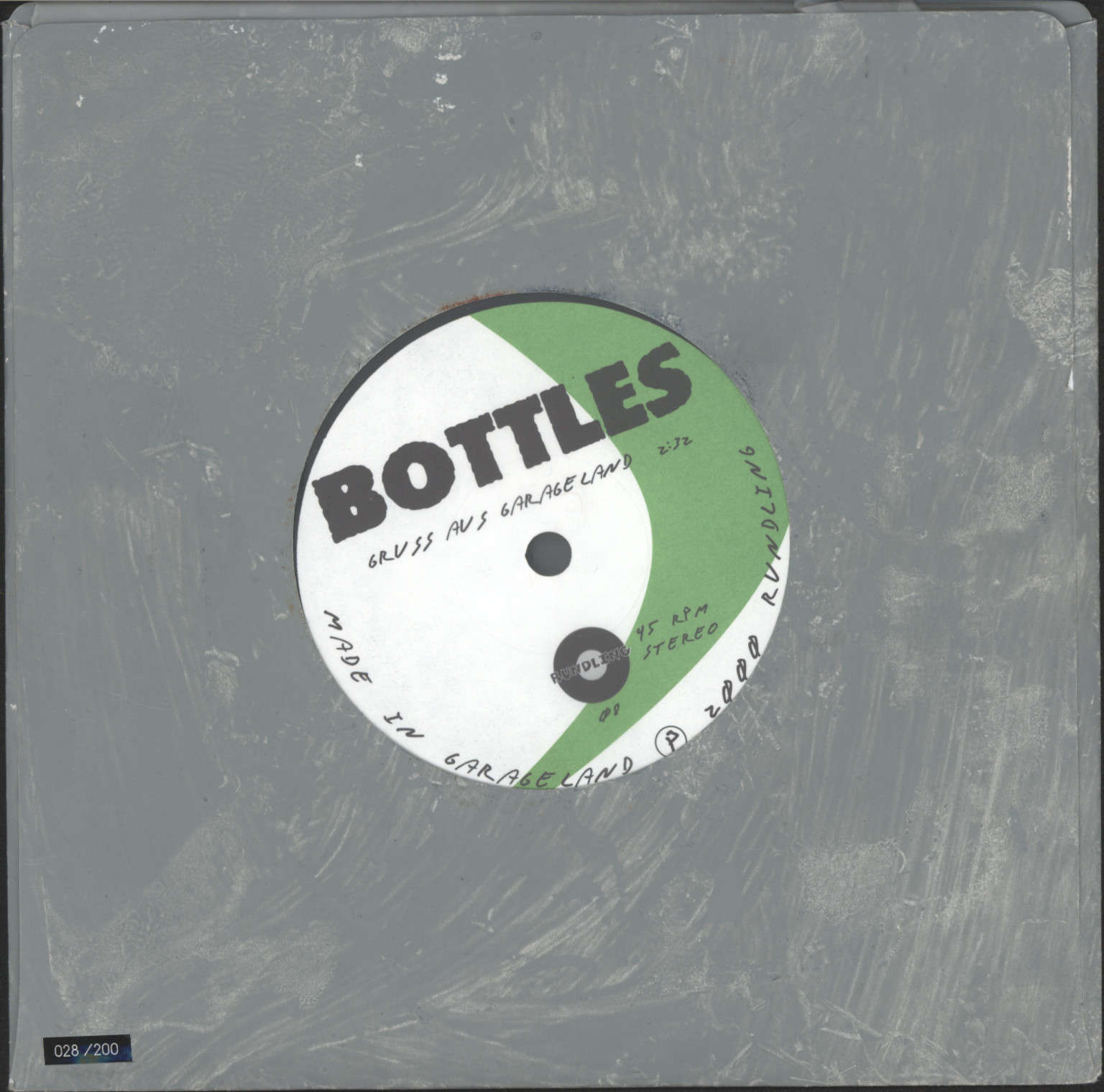 Bottles: Gruss Aus Garagenland, 1×7" Single (Vinyl)