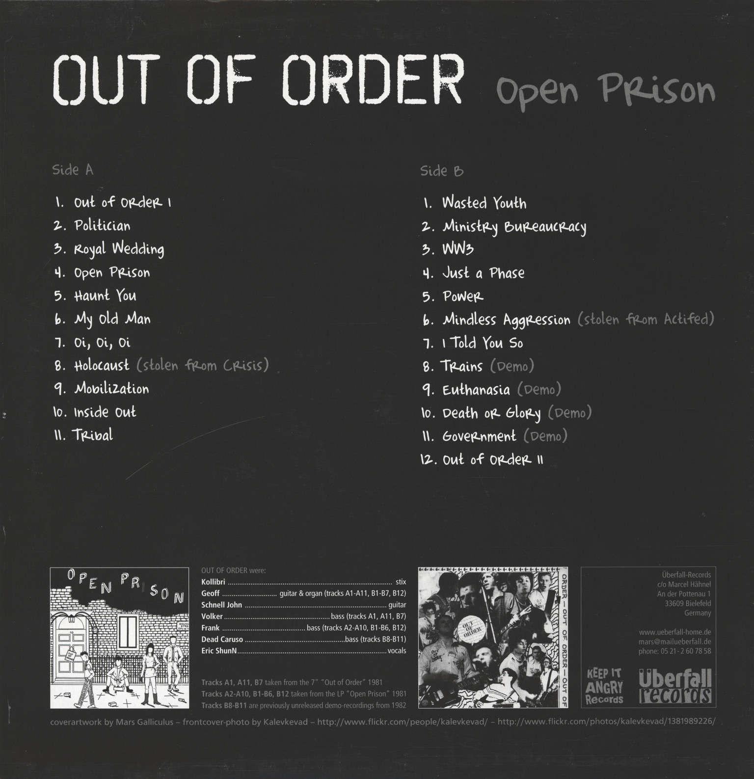 Out Of Order: Open Prison, 1×LP (Vinyl)