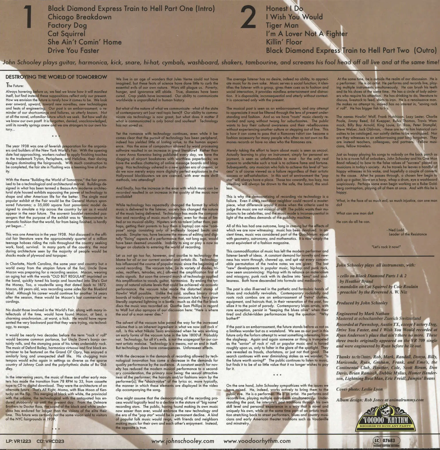 John Schooley: John Schooley And His One Man Band, 1×LP (Vinyl)