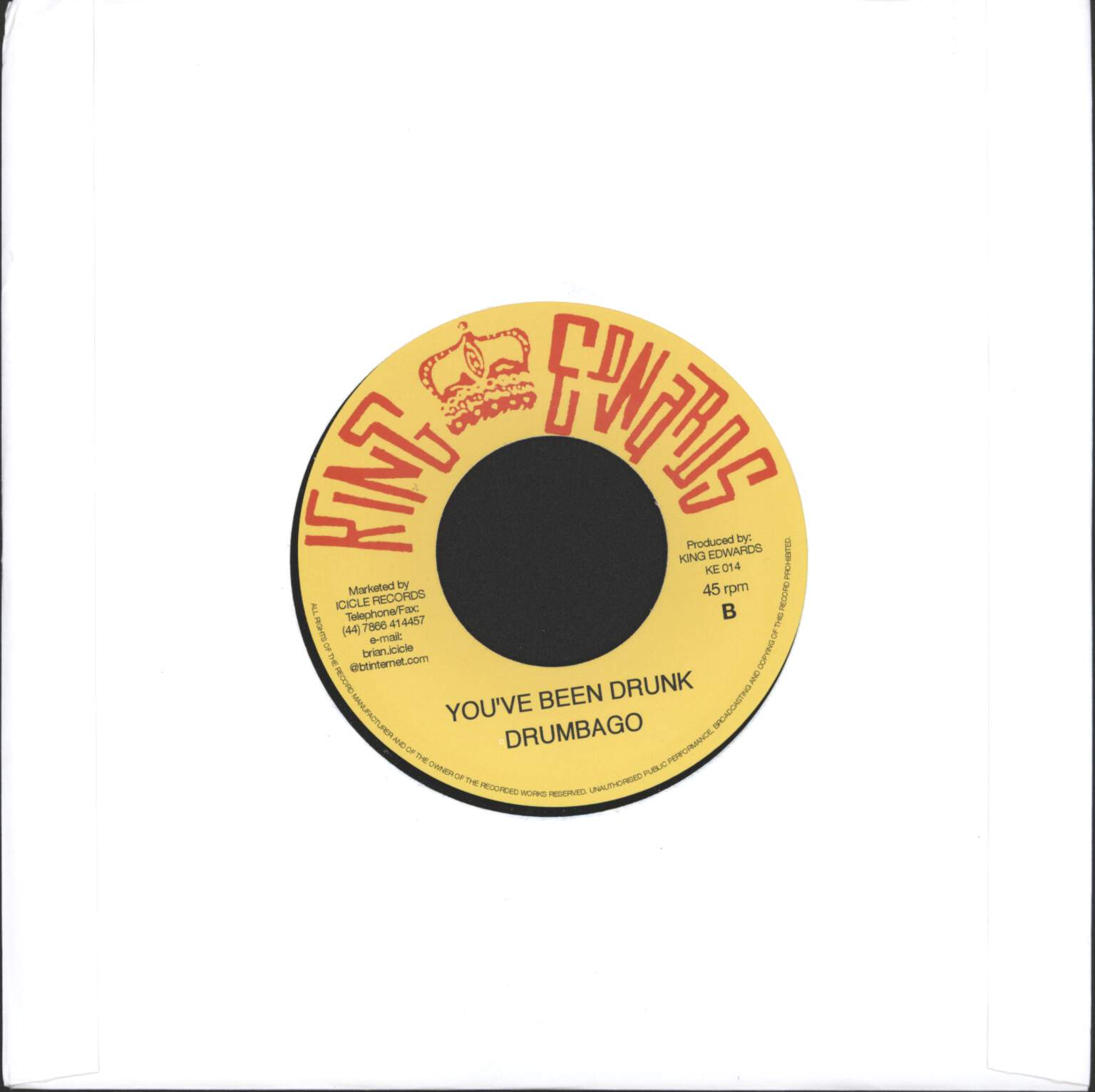 Roland Alphonso: Pipeline / You've Been Drunk, 1×7" Single (Vinyl)