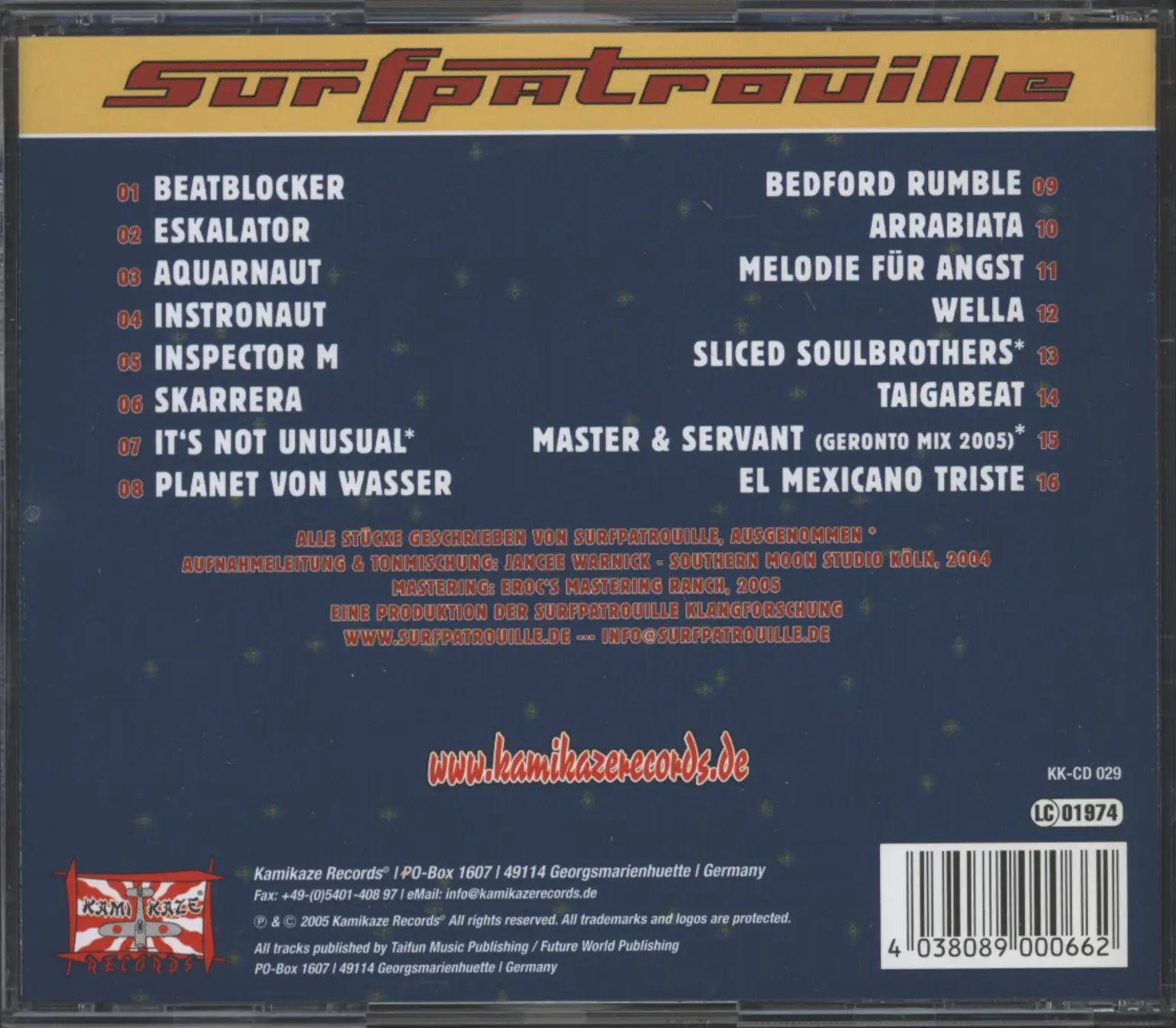 Surfpatrouille: Instronaut & 15 Other Golden Surf-Greats, 1×CD
