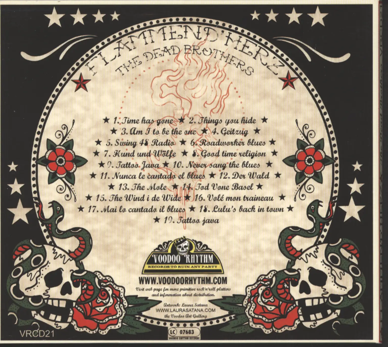 Dead Brothers: Flammend' Herz - Soundtrack, 1×CD