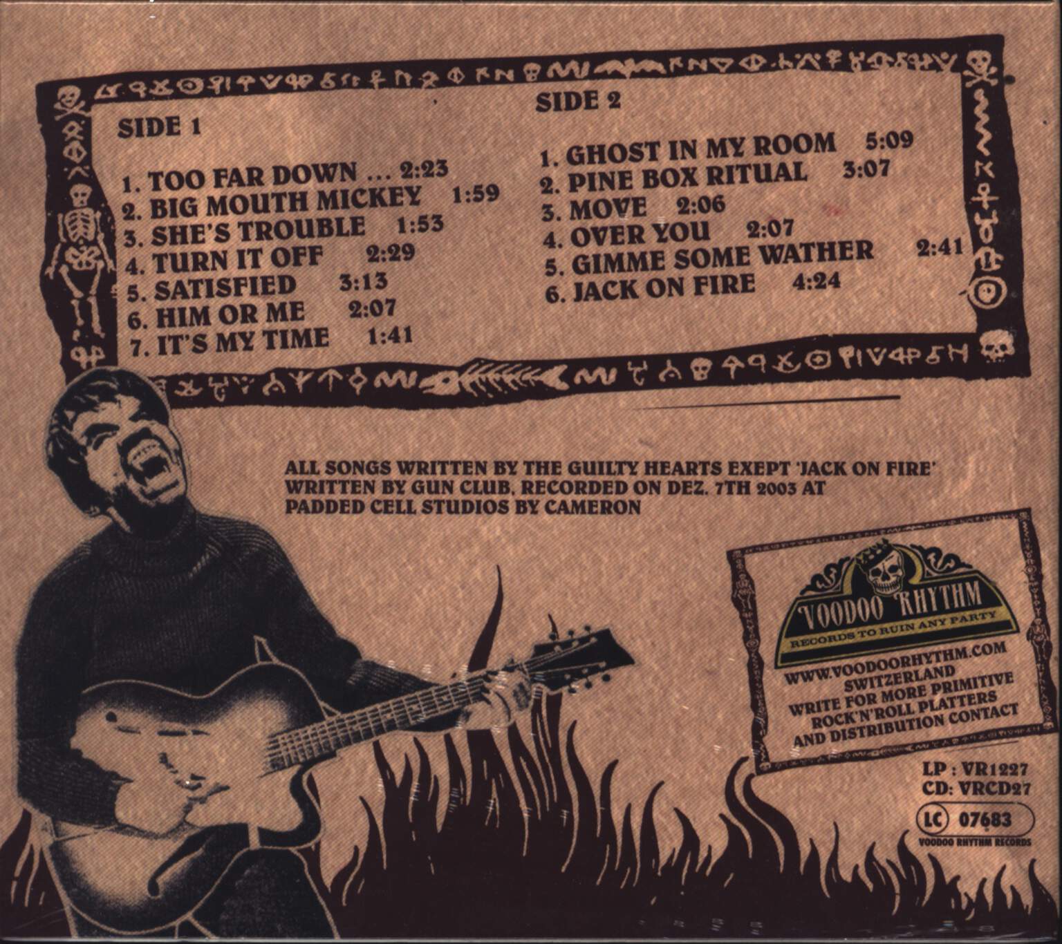 Guilty Hearts: The Guilty Hearts, 1×CD