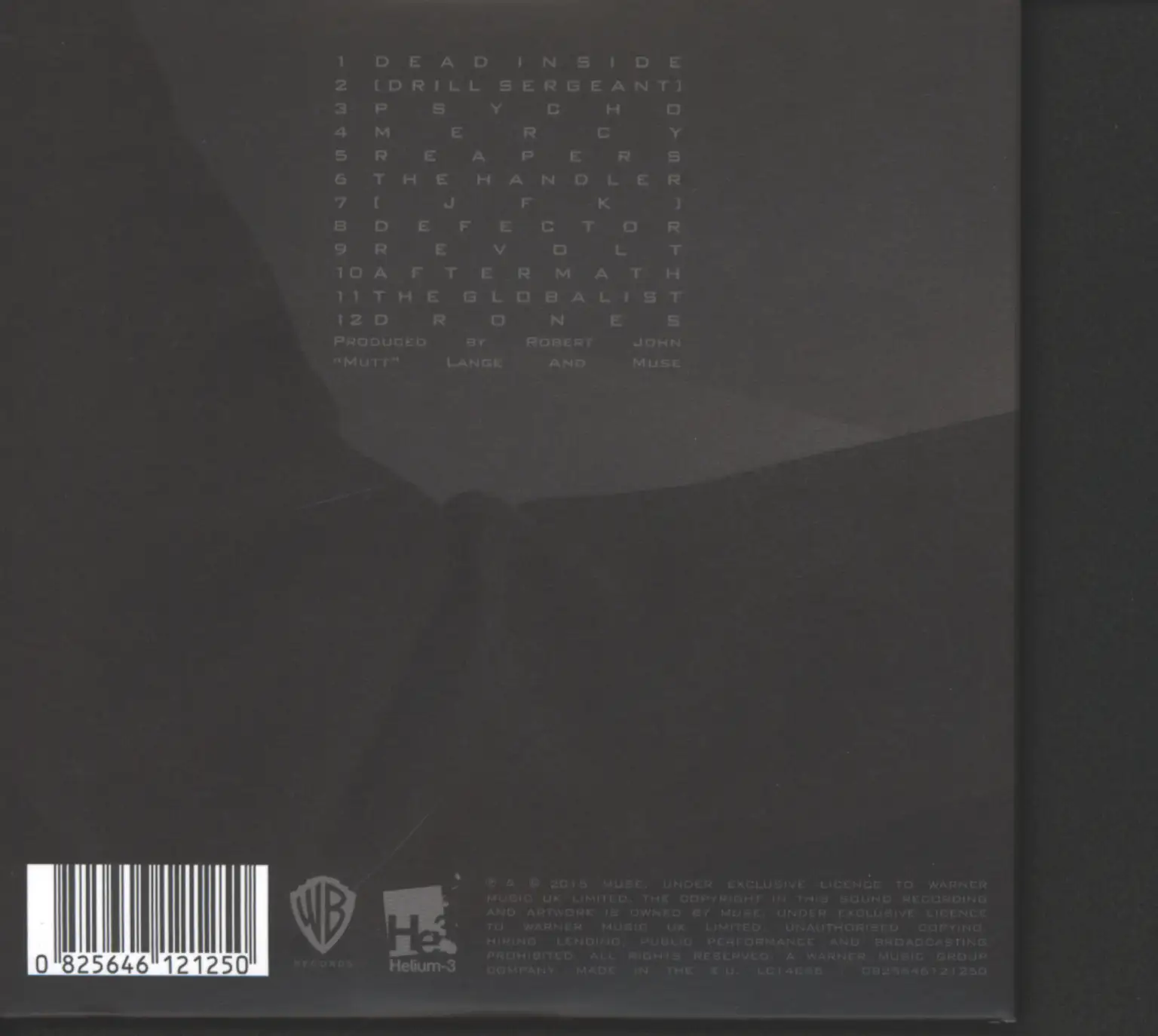 Muse: Drones, 1×CD